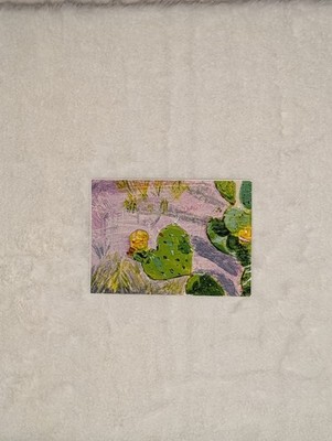 ACEO *Print* Edition Of My Original Art Texas Cactus Plant Pendulum Way Art Card