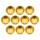 10 Pcs Brass Candlestick Holder Diwali Metal Tea Light Cups Empty Tealight