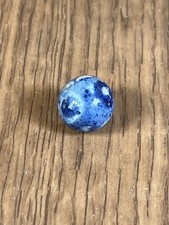 Civil War Era Bennington Clay Marble 1800  s Blue Germany