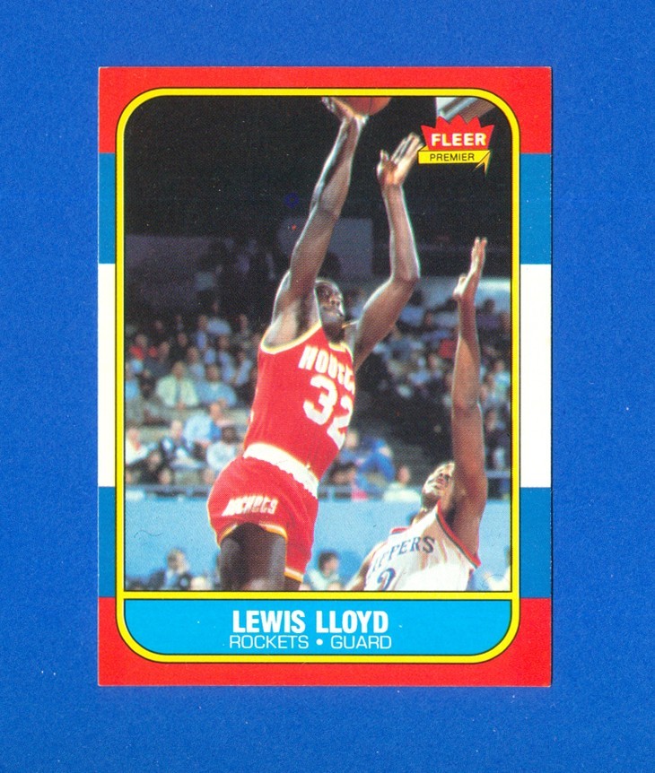 1986/1987 Fleer Basketball #65 Lewis Lloyd 86/87 Set Break RC Rookie Card EX/MT