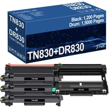 TN830 XL Toner Cartridge With Brother DR830 HL-L2420 HL-L2405W DCP-L2640DW LOT