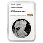 2019-W $1 1-oz Proof American Silver Eagle NGC PF69UC Brown Label