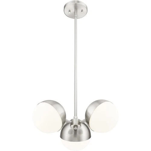 Z-Lite 7517-3BN Realm Sphere Chandelier Brushed Nickel - Picture 4 of 8