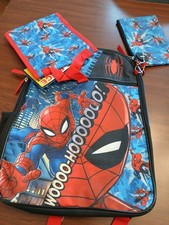 Marvel's Amazing Spider-Man 5 Piece Set School Backpack Lunchbox Pencil Case NEW