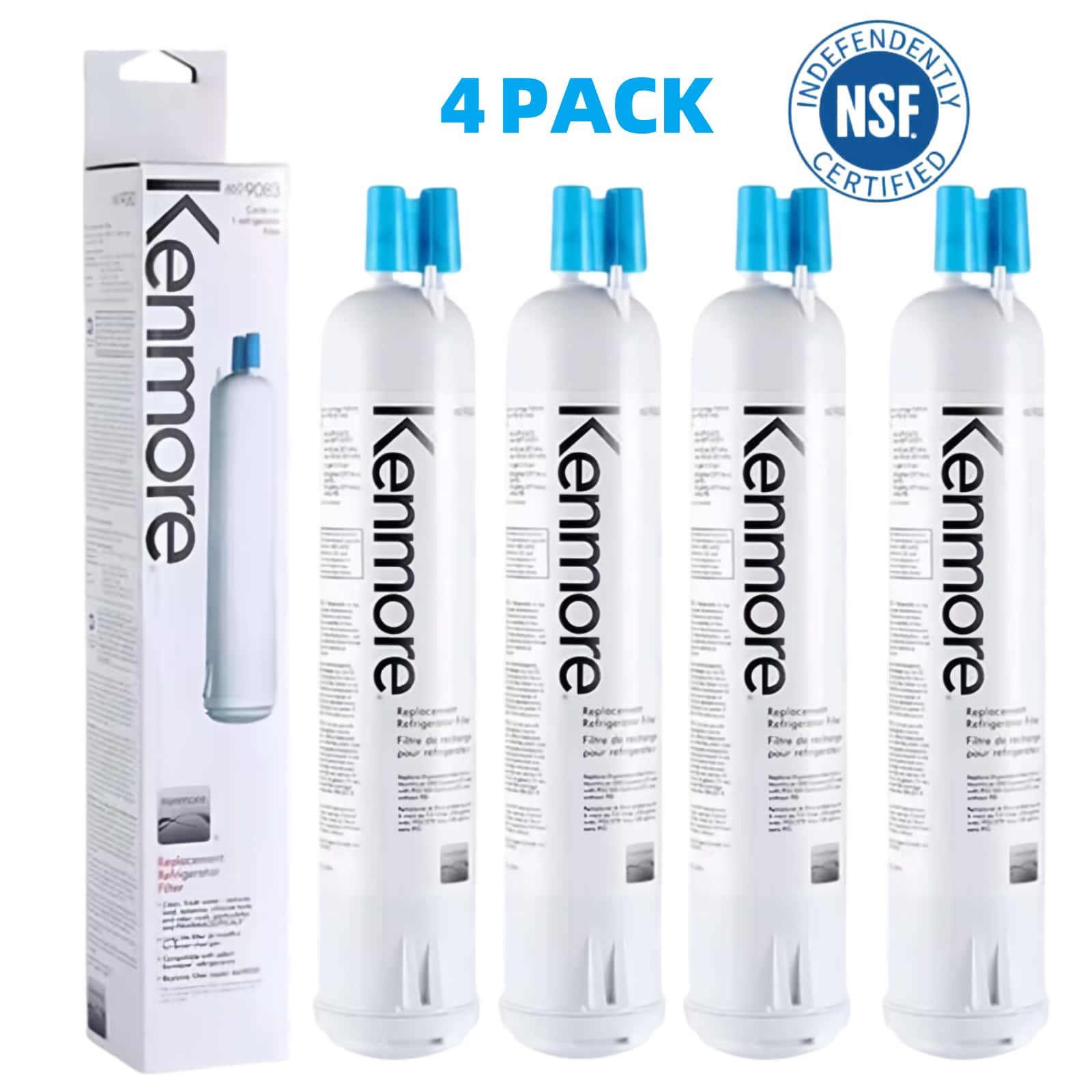 New 1-4PACK Kenmore 4609083 9083 9020 9030 Replacement Refrigerator Water Filter