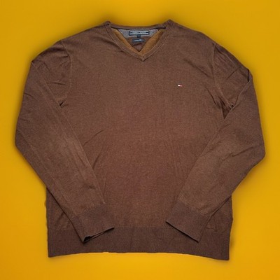 Tommy Hilfiger Pullover Gr. L Herren Cotton Silk #Z9-16