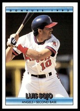 1992 Donruss Luis Sojo California Angels #302