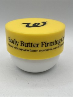 Walgreens Body Butter Firming Cream 6 oz Cupuacu Butter Guarana Açaí Coconut Oil