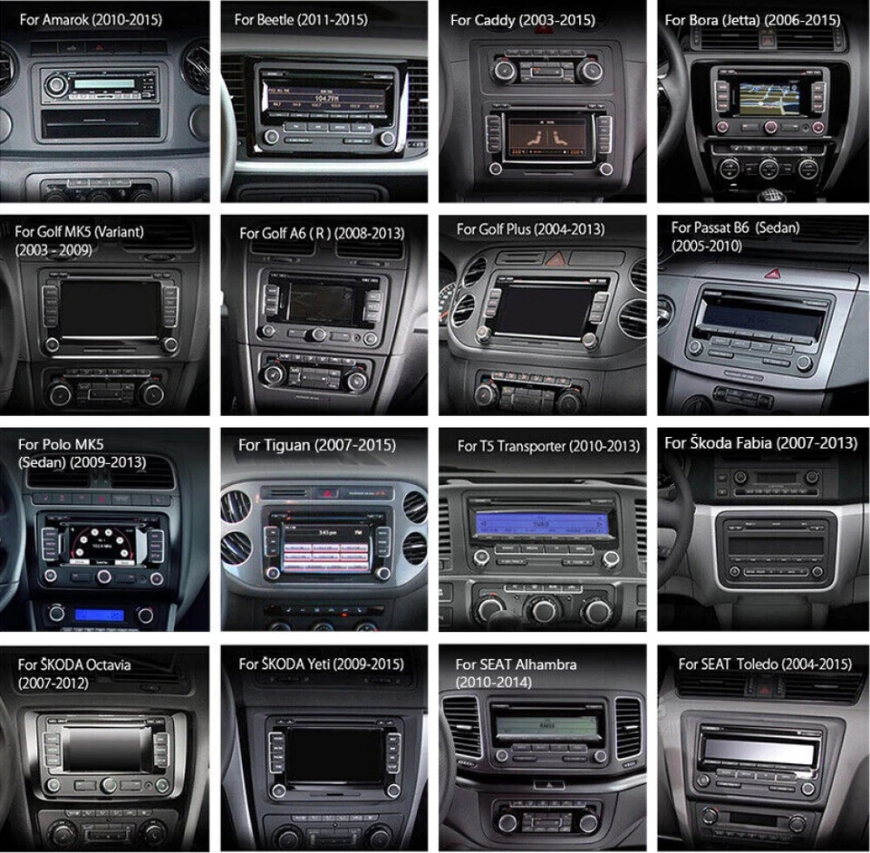 4+64GB Carplay Android 15 Autoradio GPS Navi Für VW GOLF 5 6 Passat Tiguan DAB - Bild 3 von 4