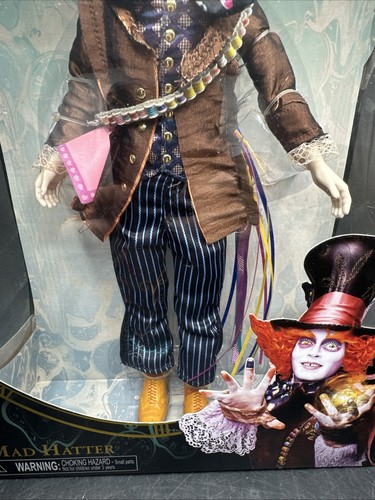 Alice Through The Looking Glass Mad Hatter Doll 2016 Jakks Pacific Disney New - Picture 3 of 8