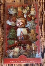Christmas CWC Cook With Color Cookie Cutters 15 Piece Set Holiday