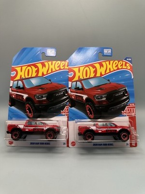 HOT WHEELS RED EDITION 2020 Dodge RAM 1500 REBEL Target Exclusive Pair Set Of 2