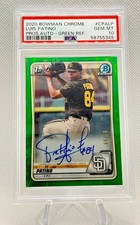 2020 Bowman Chrome Luis Patino 1st Bowman Green Auto 50/99 PSA 10 #CPA-LP