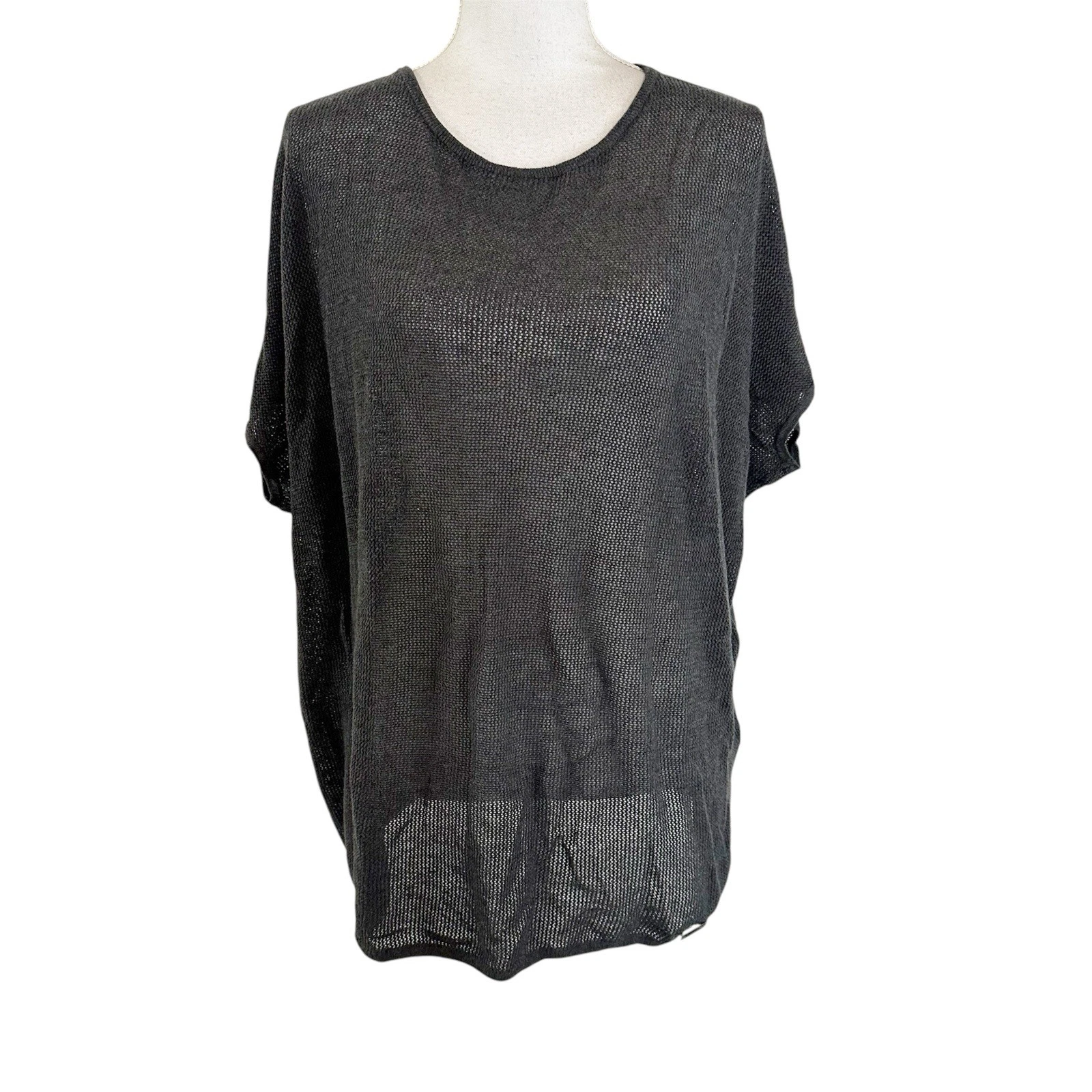sweaty-betty beachy boxy knit cotton blend oversized shirt