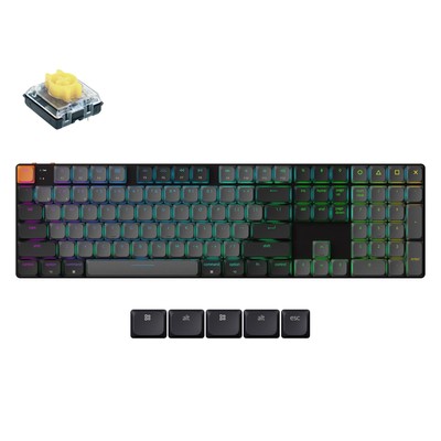 Keychron K5 Kabellose Mechanische Tastatur Version 2, QWERTY US, K5X-H4 Banana