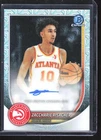 New ListingZaccharie Risacher Chrome Autographs #BCA-ZR 2025-26 Bowman Auto Atlanta Hawks