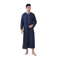 Men Daffah Dishdasha Long Robe Saudi Thobe Thoub Dubai Kaftan Arab Abaya Thoub