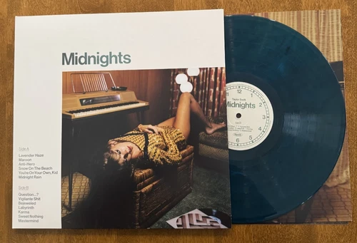 Taylor Swift – Midnights - Jade Green Vinyl - Signed Autographed Insert w/ Heart