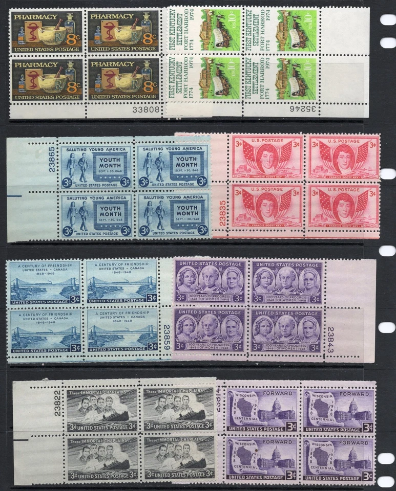 32 Random US Plate Blocks MNH. CV $52.00 (Lot 29) - Image 3 of 4