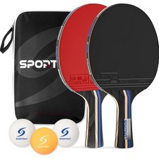 Tischtennisschläger Set Tischtennis Bälle Tasche Family Hobby