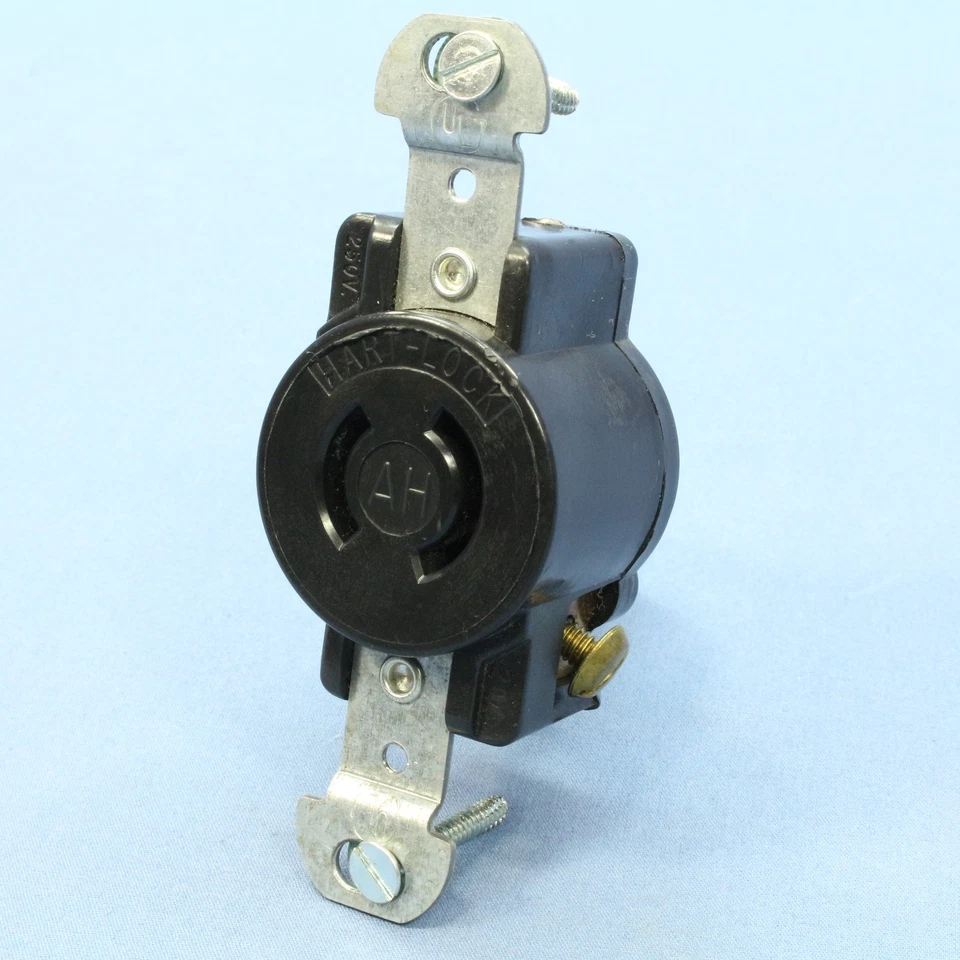 Non-NEMA Locking Receptacle Single Outlet Twist Turn 20A 250V Arrow Hart 7210B - Image 4 of 4