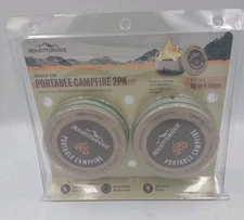 Adventuridge Portable Campfire 2 Pack Aldi. Soy Wax Tabletop New NIB 