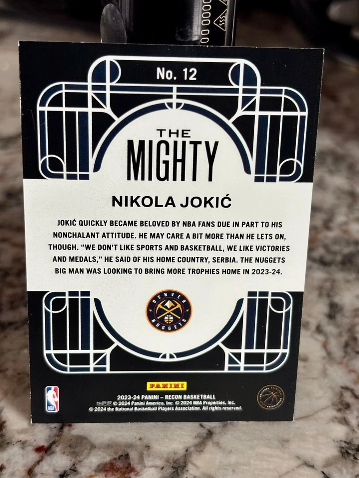 2023-24 Panini Recon Nikola Jokic THE MIGHTY Denver Nuggets - Image 2 of 2