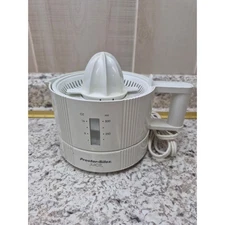 Proctor Silex JUICIT Electric Citrus Juicer 16oz Vintage White Works Great
