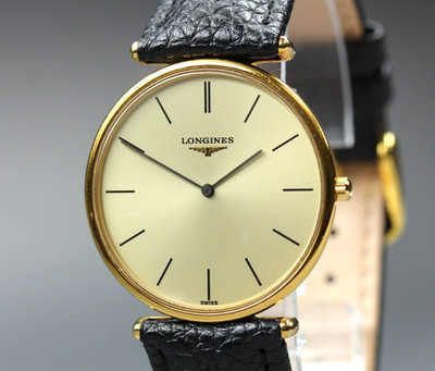 [Fast neuwertig] Longines L4.635.2 La Grande Classique Gold Quarz Herrenuhr...