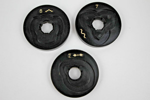 3 Musterschablonen Zierstiche für Anker RZ, RZ-K, FZ, MMZ Automatik Nähmaschinen