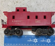 Lionel Postwar O Gauge 6257 Red Caboose Built 9-47 C-40-1