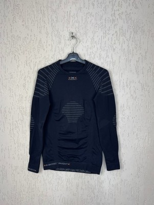X-Bionic Mens Black Invent Compression Long Sleeve T-Shirt Size M