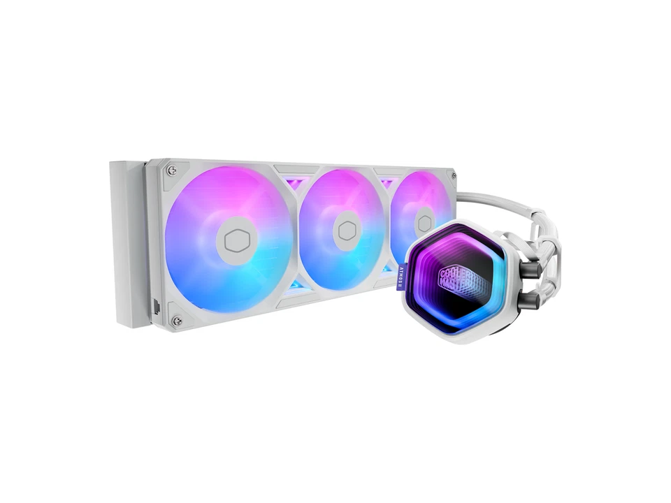 Cooler Master Atmos II 360 White VRM Fan FreeForm 2.0  AIO CPU Liquid Cooler, - Image 2 of 4
