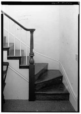 13. DETAIL STAIR, VIEW FROM NORTH NEWEL POST - Reverend Nathan Bracket House,