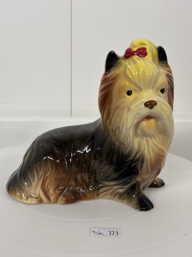 VINTAGE YORKSHIRE TERRIER HUND ORNAMENT - SCHÖNES SAMMLERSTÜCK ORNAMENT