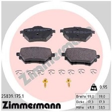 Satz Bremsbeläge Bremsklötze hinten für Opel Astra L OV5 Combo K9 E 23852298