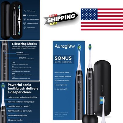 Sonic Toothbrush for Adults with Deep Cleaning and Gum Care Features