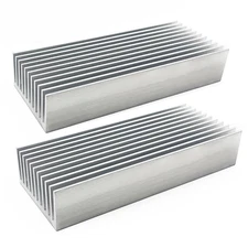 2Pcs Aluminum Heatsink 100 x 40 x 20mm/ 3.94x1.57x0.79 inch Heat Sink Chipset Di