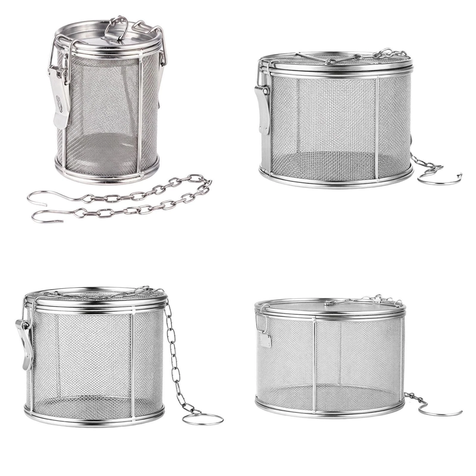 Mesh Tea Ball Infuser Loose Leaf Tea Steeper with Chain Portable Reusable