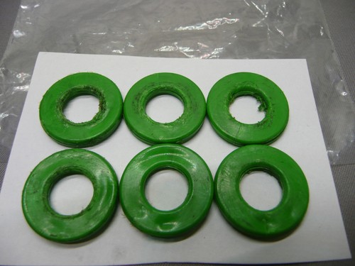 2x 3 BITE ALARM GREEN THREAD RING/WASHER SET FOR CHUNKY BANKWARE-CHUB/MATRIX/FOX