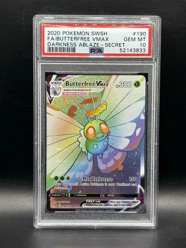 2020 Pokemon SWSH Darkness Ablaze Butterfree VMAX #190/189 PSA 10