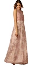 Jenny Yoo Collection Arabella Blush Floral Tulle Maxi Skirt Size 8