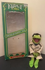 Vintage 1981 Fisher Price Kermit the Frog Dress Up Muppets Doll In Box 867