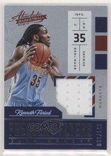2016-17 Panini Absolute Frequent Flyer Materials 91/149 Kenneth Faried #7 4l3
