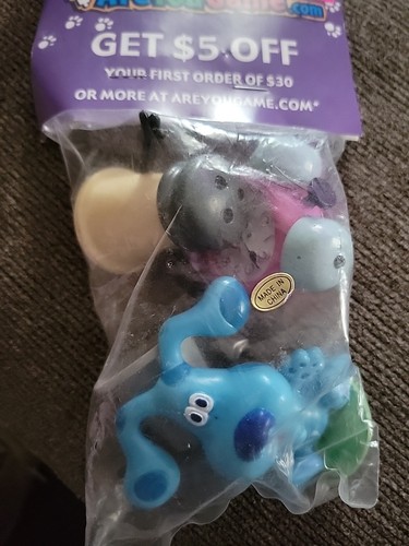 New Vintage Rare Areyougame.com Blue's Clues Figures Set - 2000 - Webvan Blues