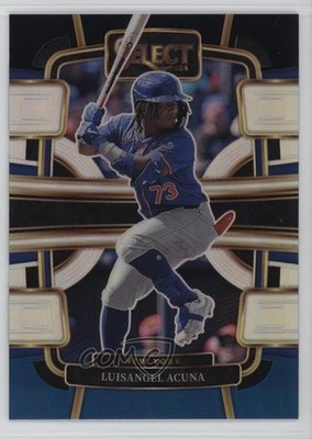 2024 Panini Select Concourse Black & Blue Prizm /49 Luisangel Acuna #82 1o91
