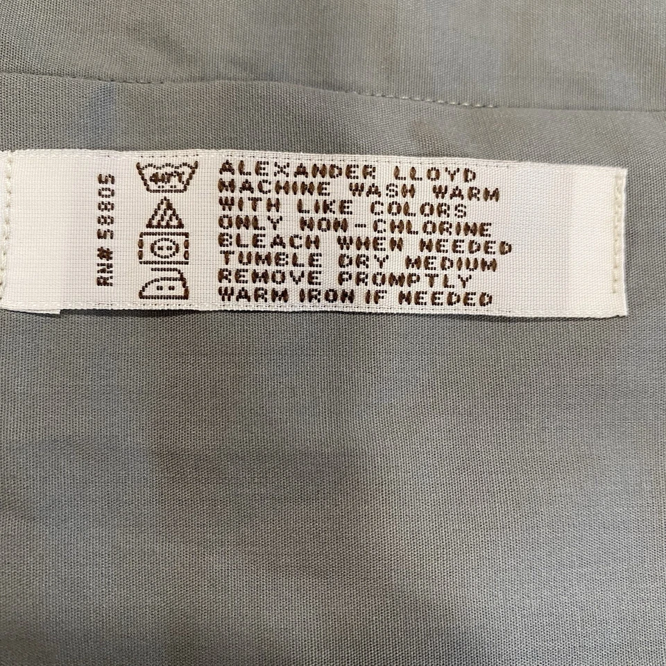 Camisa social nova com etiquetas Natural Exchange Alexander Lloyd grande e alta 19, 37/38 2XLT - Imagem 2 de 4