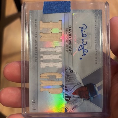 2015 Topps Triple Threads David Wright patch auto /18 