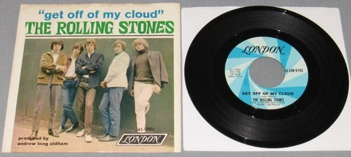 THE ROLLING STONES: GET OFF OF MY CLOUD / I'M FREE; 1965 Picture Sleeve 45
