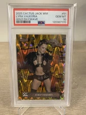 2025 Topps Chrome Cactus Jack Gold Raywave Lyra Valkyria /50 #51 PSA 10